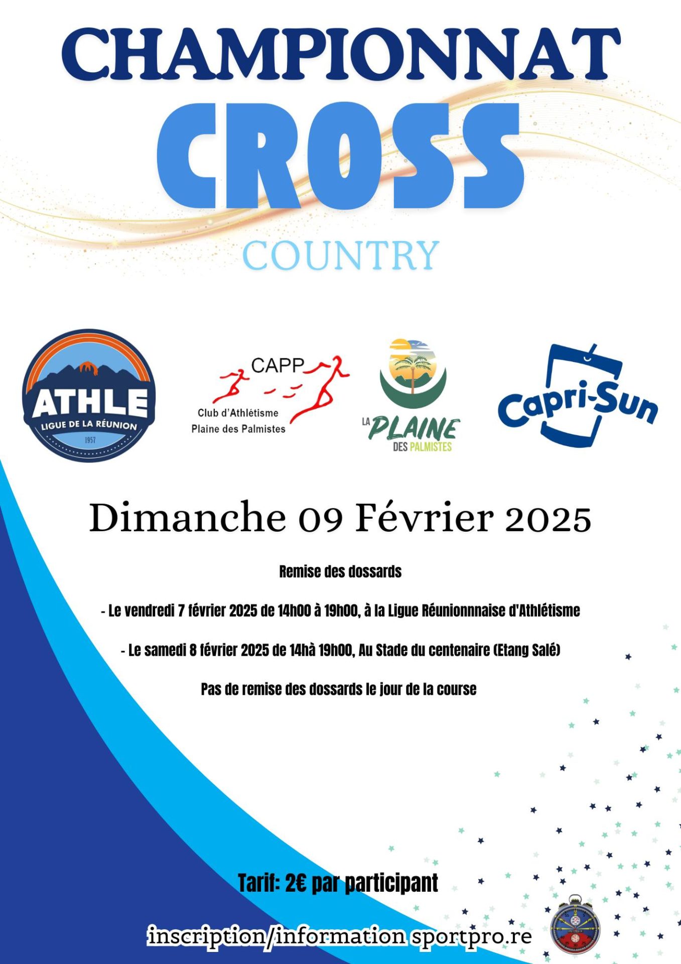Affiche du cross du 9 février